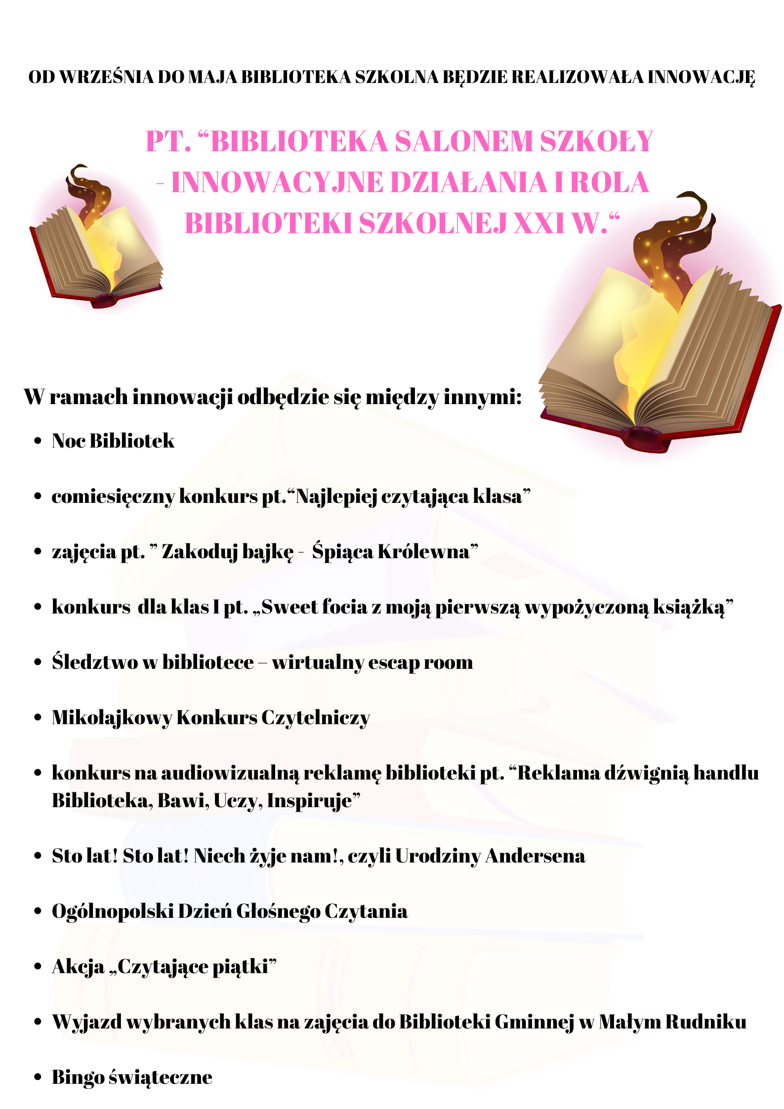 Biblioteka salonem szkoły innowacyjne działania i rola biblioteki szkolnej XXI wpng